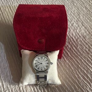 Cartier Ronde Solo W6701004 Silver Dial Steel Ladies Watch